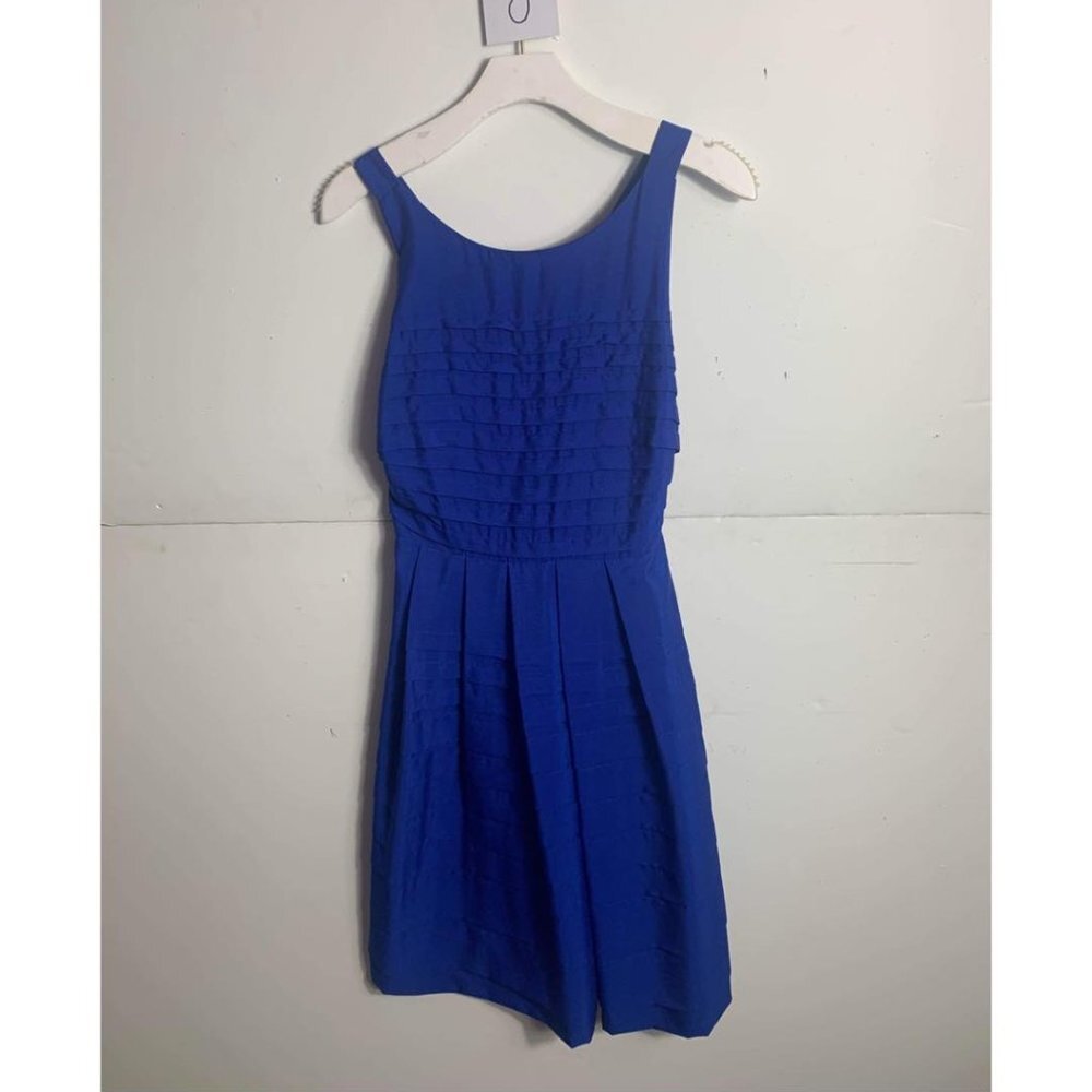 Anthropologie Eva Franco Mini Blue Sleeveless Dress